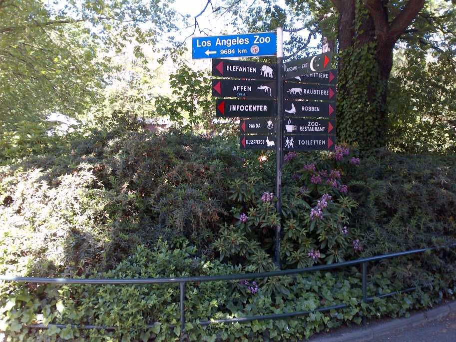 Berlin Zoo Street Sign