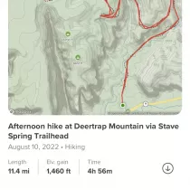 Deertrap Mountain via Steve Spring Trailhead 01