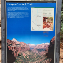 Zion National Park:  Overlook Trail  001